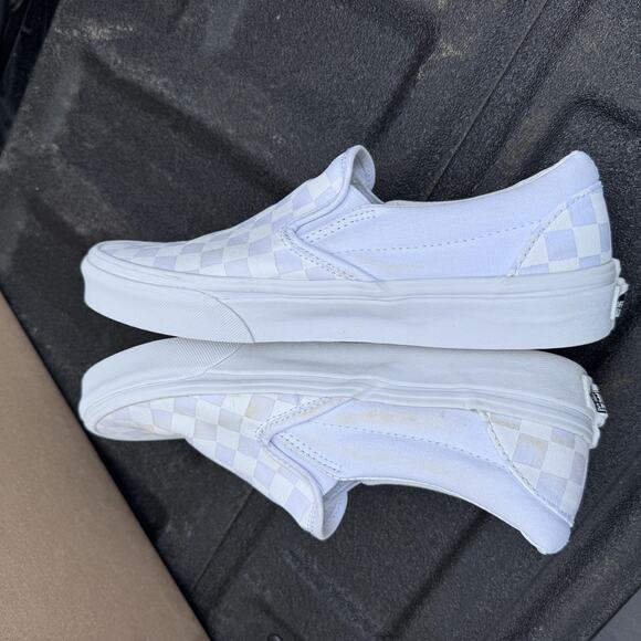 Vans Classic Slip On Shoes Mens Size 6 Womens 7.5 Checkerboard Skate Canvas - Picture 8 of 10